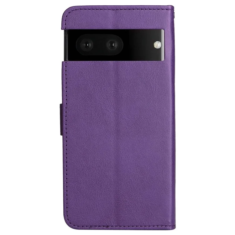 KT Leather Series-2 Для Google Pixel 7 Телефон Flip Cover pu - Пурпурный