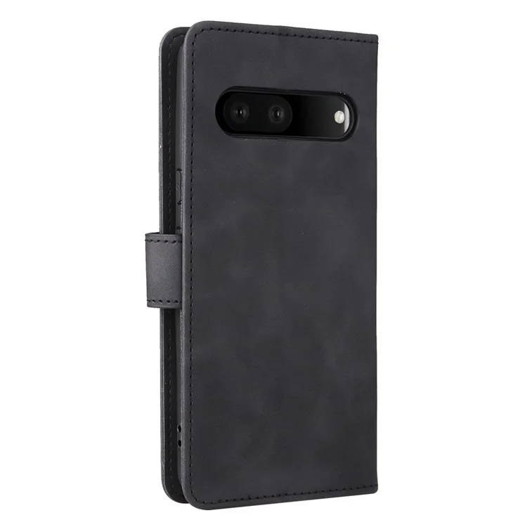 Чехол для смартфона Google Pixel 7 Pro 5G с кожаной и ТПУ-отделкой, с ощущением натурального прикосновения - Черный
