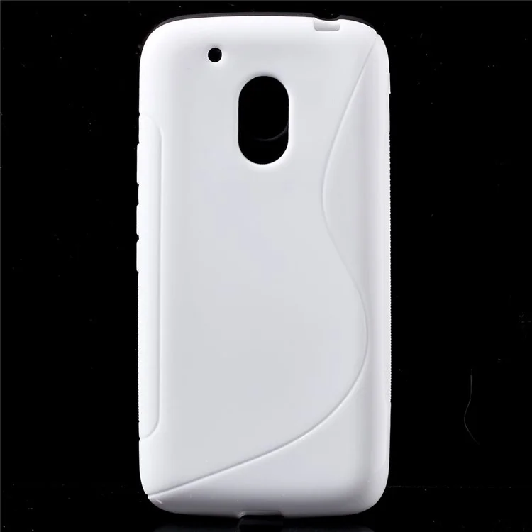 S-style Soft TPU Gel Back Cover for Motorola Moto G4 Play - White