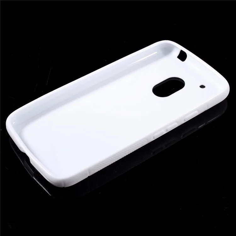 S-style Soft TPU Gel Back Cover for Motorola Moto G4 Play - White