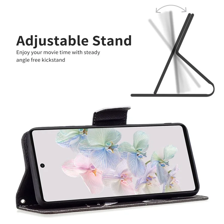 BF Pattern Printing Leather Series-1 Para Google Pixel 7 Pro, Colorido Folio Folio Folio Flip Case Con Billetera Stand - no Toques mi Teléfono