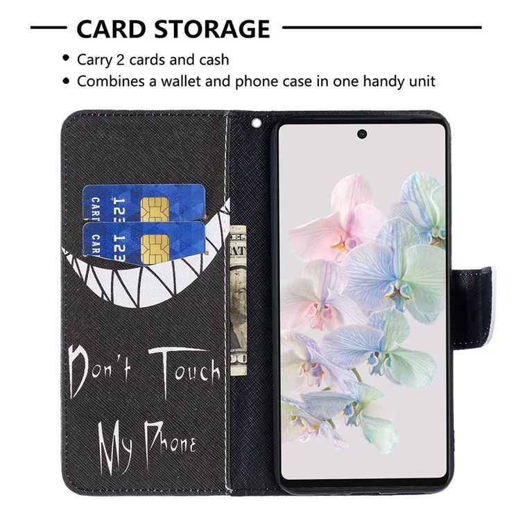 BF Pattern Printing Leather Series-1 Para Google Pixel 7 Pro, Colorido Folio Folio Folio Flip Case Con Billetera Stand - no Toques mi Teléfono