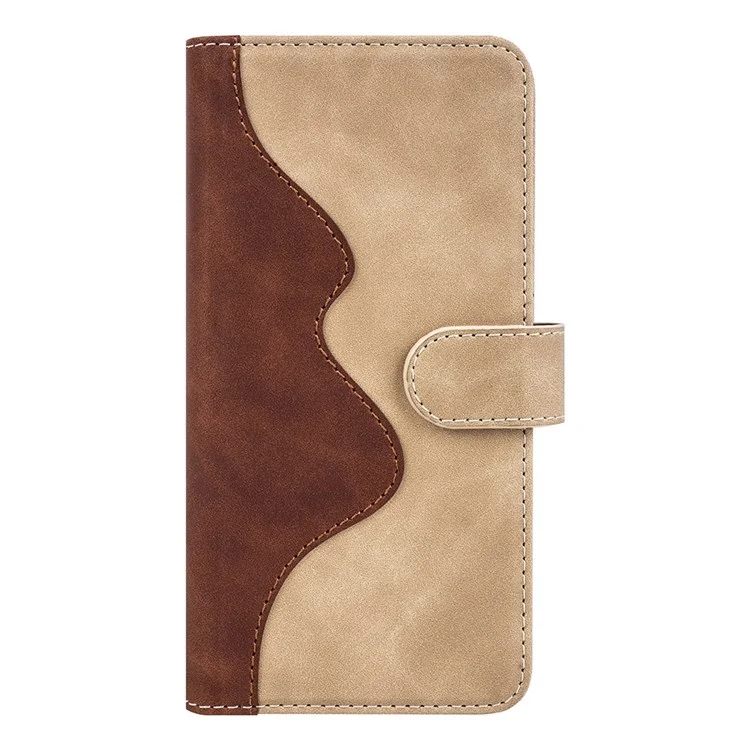 Для Google Pixel 7 Pro Splicing pu Leather + TPU Case Stand Wallet Magnetic Clapp Phone Cople - Желтый