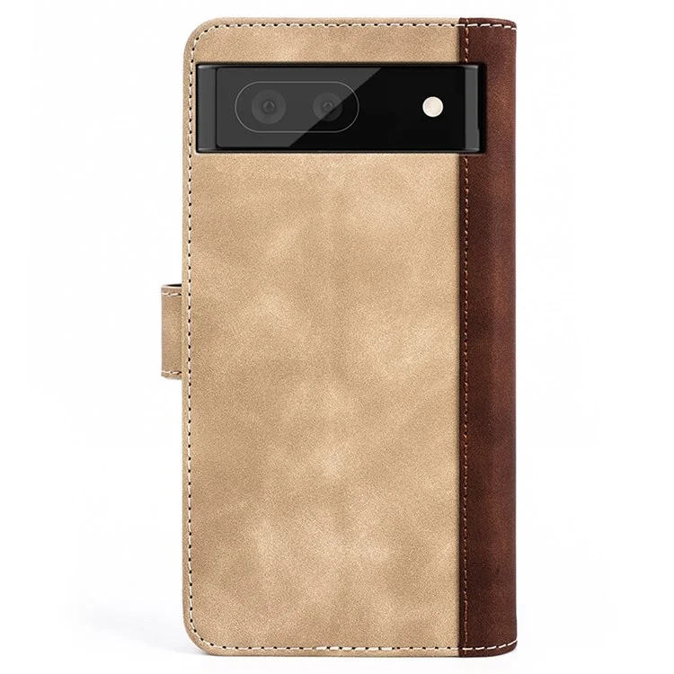 Для Google Pixel 7 Pro Splicing pu Leather + TPU Case Stand Wallet Magnetic Clapp Phone Cople - Желтый