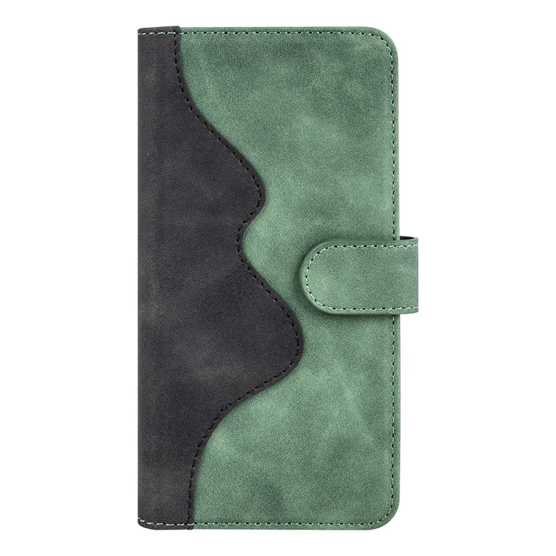 For Google Pixel 7 Pro 5G Splicing PU Leather + TPU Case Stand Wallet Magnetic Clasp Phone Cover - Green