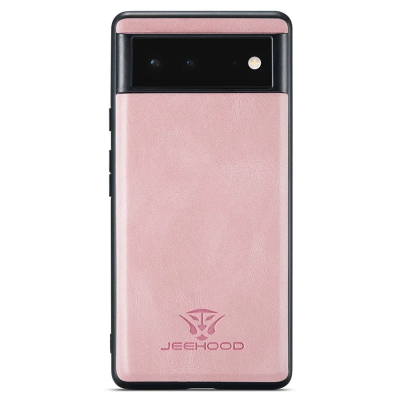JEEHOOD Detachable Wallet Phone Case for Google Pixel 7 5G Kickstand PU Leather Coated TPU Shell - Rose Gold