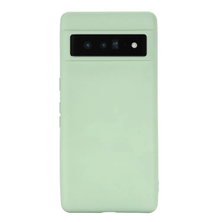 Para Google Pixel 7 Liquid Silicone Case Soft Microfiber Lining Scratch-resistant Precise Cut-outs Shell with Strap - Verde