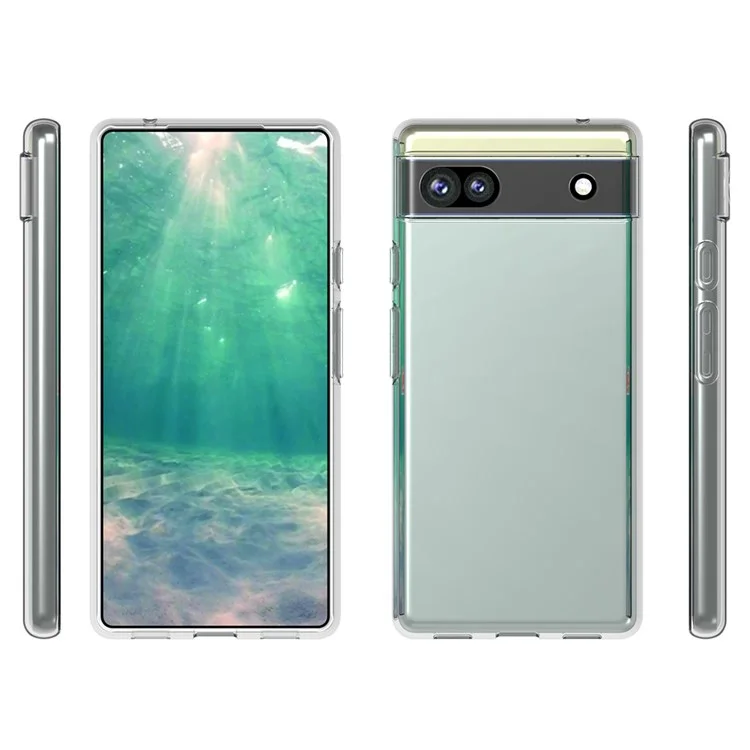 Per Google Pixel 6a 10Pcs/Pack Senza filigrana interna Resistente all'usura Custodia telefonica in TPU morbido Copertura posteriore morbida