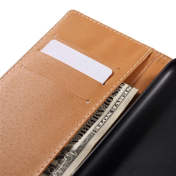 Patterned Flip Leather Wallet Case for Motorola Moto G4 Play - Wolf and Moon