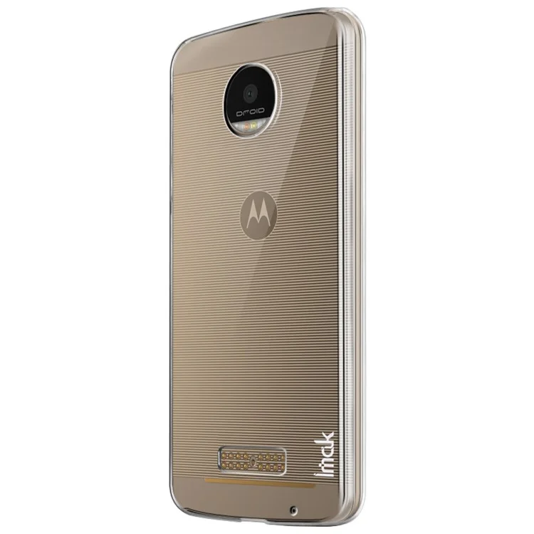 IMAK Crystal Clear Wear Resistant Plastic Cover for Motorola Moto Z Play