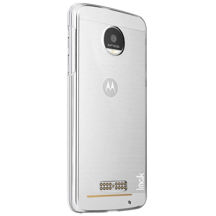 IMAK Crystal Clear Wear Resistant Plastic Cover for Motorola Moto Z Play