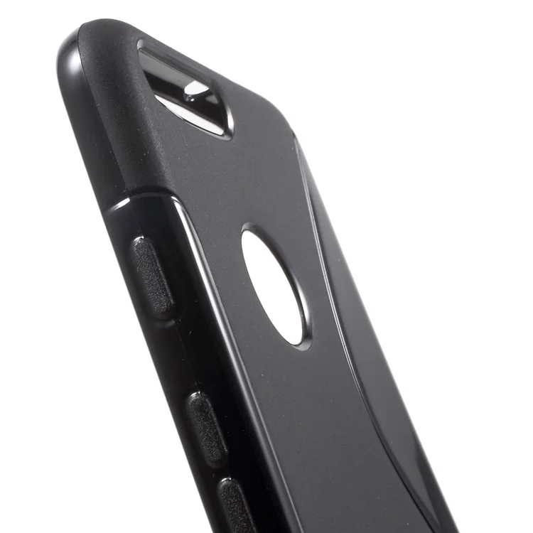 S Shape TPU Case for Google Pixel - Black