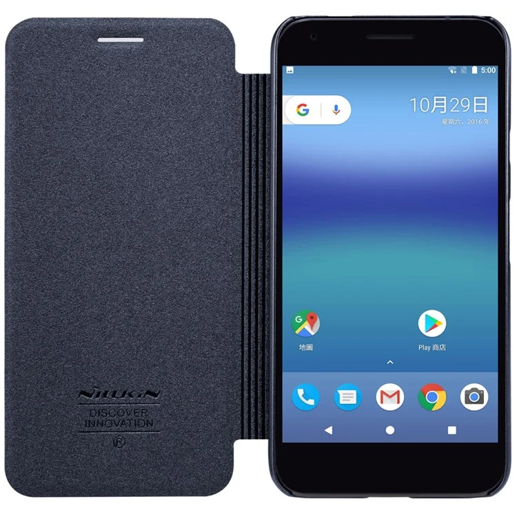 NILLKIN Sparkle Series Smart Leather Wake Sleep Case for Google Pixel XL - Black