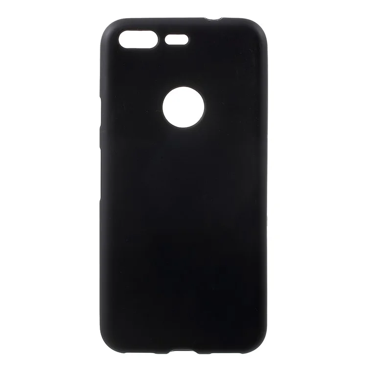 Anti-fingerprint Frosted TPU Gel Case for Google Pixel 5.0 inch - Black