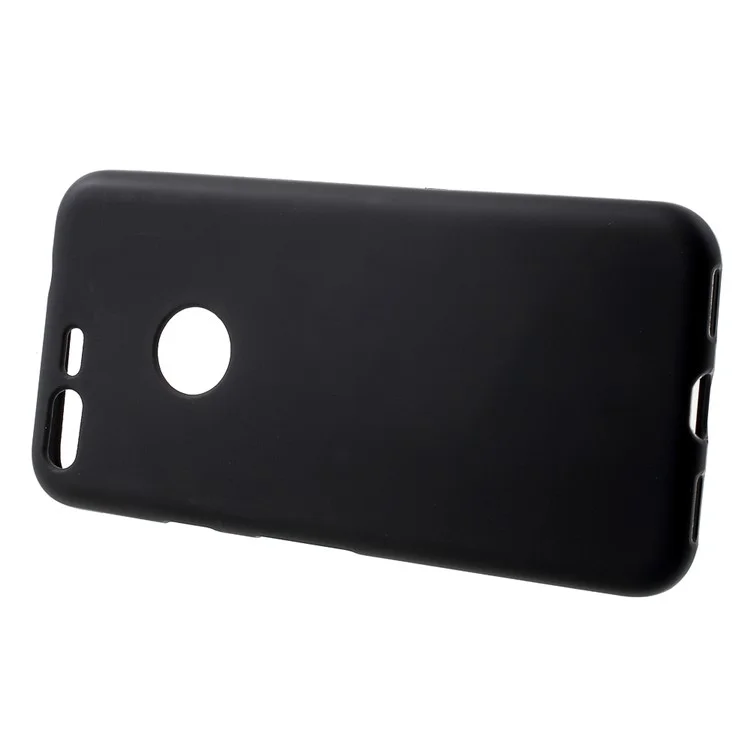 Anti-fingerprint Frosted TPU Gel Case for Google Pixel 5.0 inch - Black
