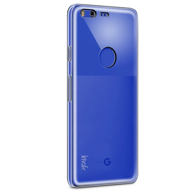 IMAK Glossy Clear TPU Mobile Phone Shell for Google Pixel XL + Screen Protector Film - Transparent