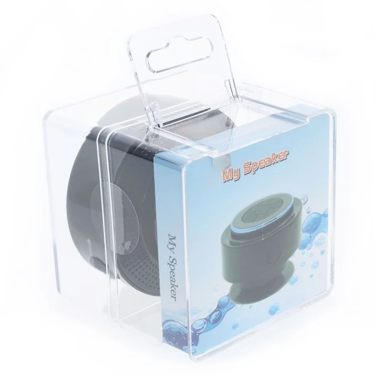 IP67 Waterproof Portable Handsfree Bluetooth Speaker with Suction Cup - Red