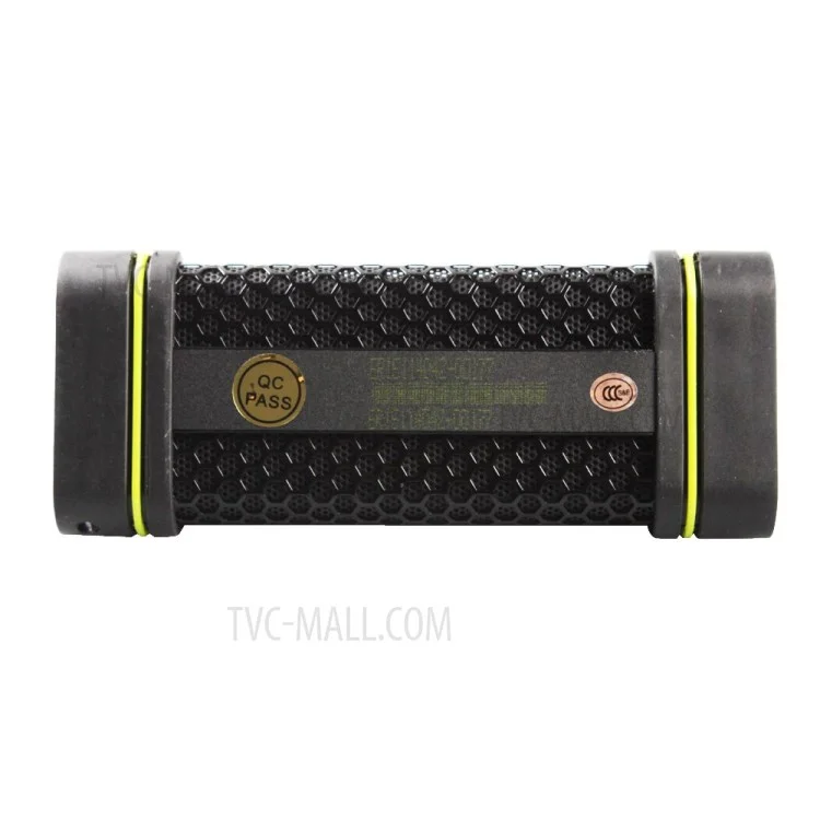 EARSON ER151 Portable Waterproof Shockproof Wireless Stereo Bluetooth Speaker w/ Microphone - Black