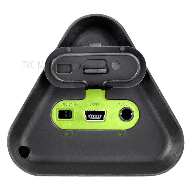 EARSON ER151 Portable Waterproof Shockproof Wireless Stereo Bluetooth Speaker w/ Microphone - Black