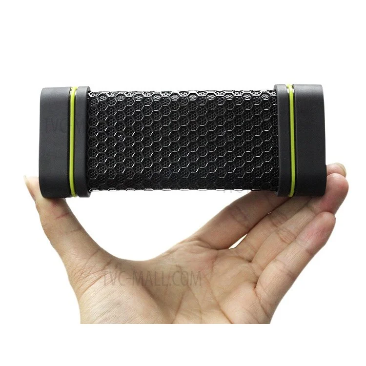 EARSON ER151 Portable Waterproof Shockproof Wireless Stereo Bluetooth Speaker w/ Microphone - Black