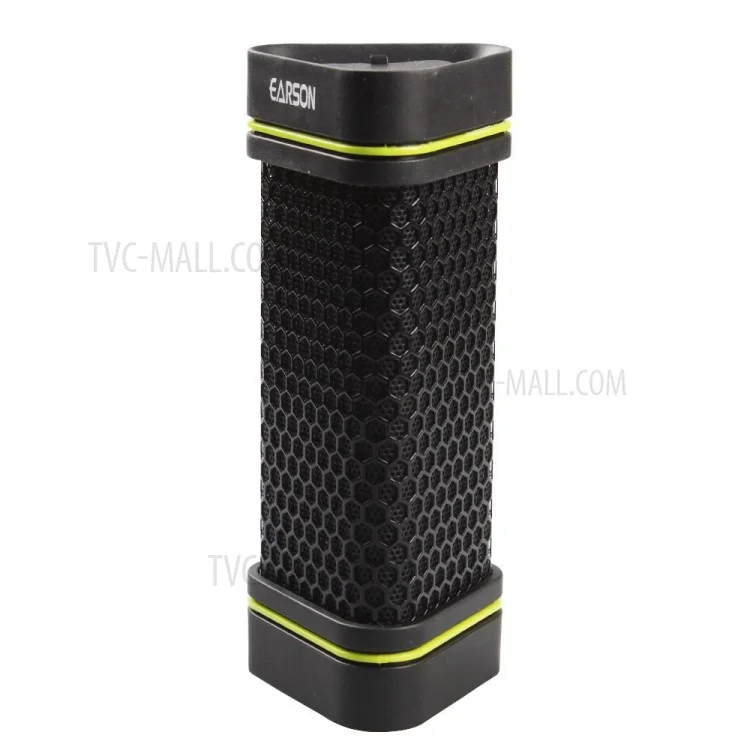 EARSON ER151 Portable Waterproof Shockproof Wireless Stereo Bluetooth Speaker w/ Microphone - Black