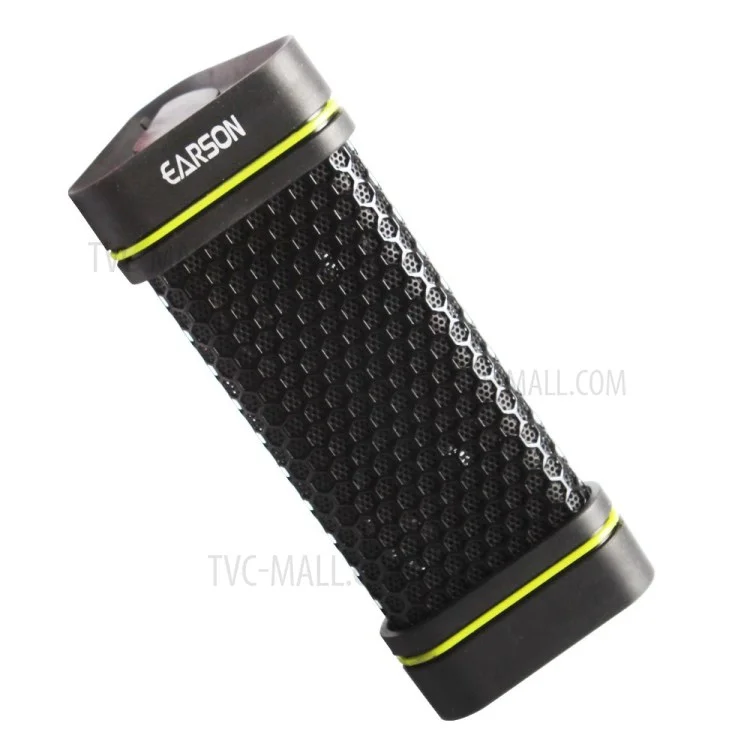 EARSON ER151 Portable Waterproof Shockproof Wireless Stereo Bluetooth Speaker w/ Microphone - Black