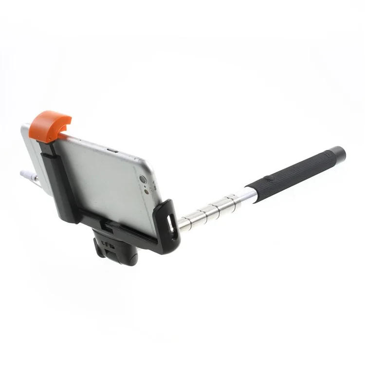 Black KJSTAR 3.5mm Audio Cable Handheld Extendable Monopod for iPhone Samsung HTC Sony etc (Z07-7)