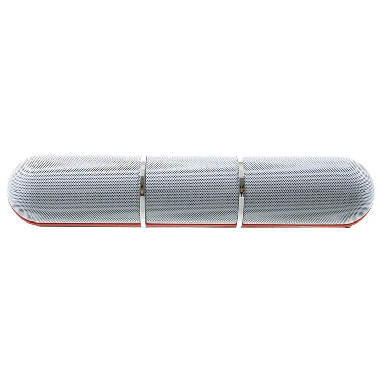 JHW-V318 Stereo Bluetooth Speaker with Colorful LED Support TF Card / Aux-input / FM - Red