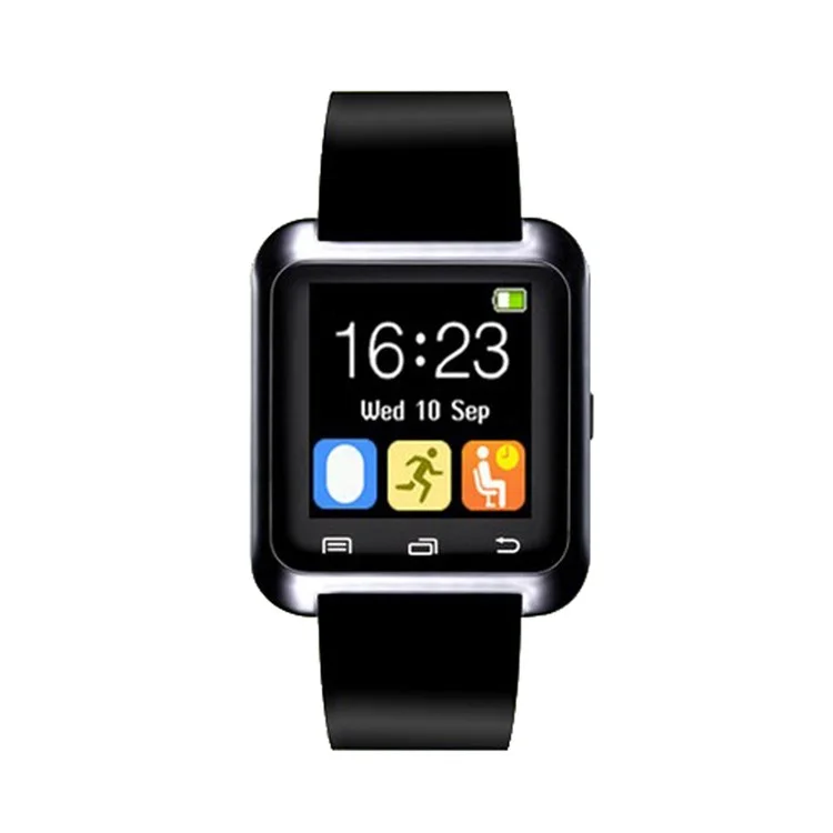 U80 Health Sport Smart Bluetooth Watch for Android Phone - Black