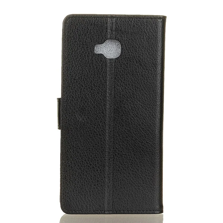 For Asus ZenFone 4 Selfie Pro (ZD552KL) Litchi Texture Card Holder PU Leather Mobile Casing - Black