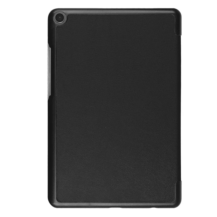 Tri-fold Leather Stand Tablet Case for Asus Zenpad Z8s ZT582KL - Black