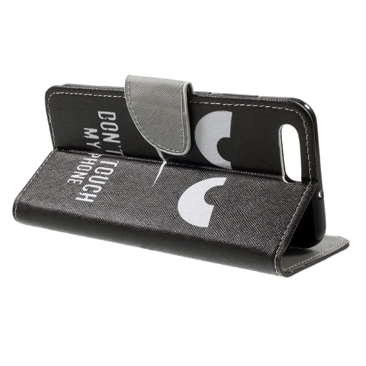 Pattern Printing Stand Wallet Leather Case for Asus ZenFone 4 (ZE554KL) - Do Not Touch My Phone