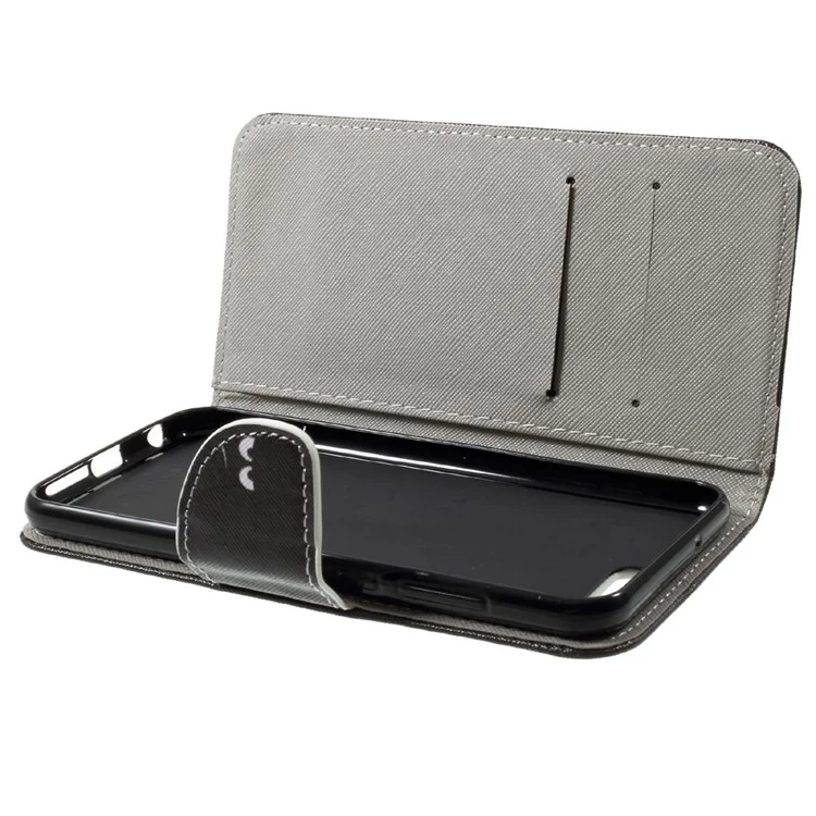 Pattern Printing Stand Wallet Leather Case for Asus ZenFone 4 (ZE554KL) - Do Not Touch My Phone