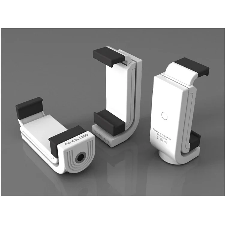 5375 ASHUTB 360 Degree Swivel AB Holder for iPhone Samsung etc with 1/4 Inch Screw Interface - White