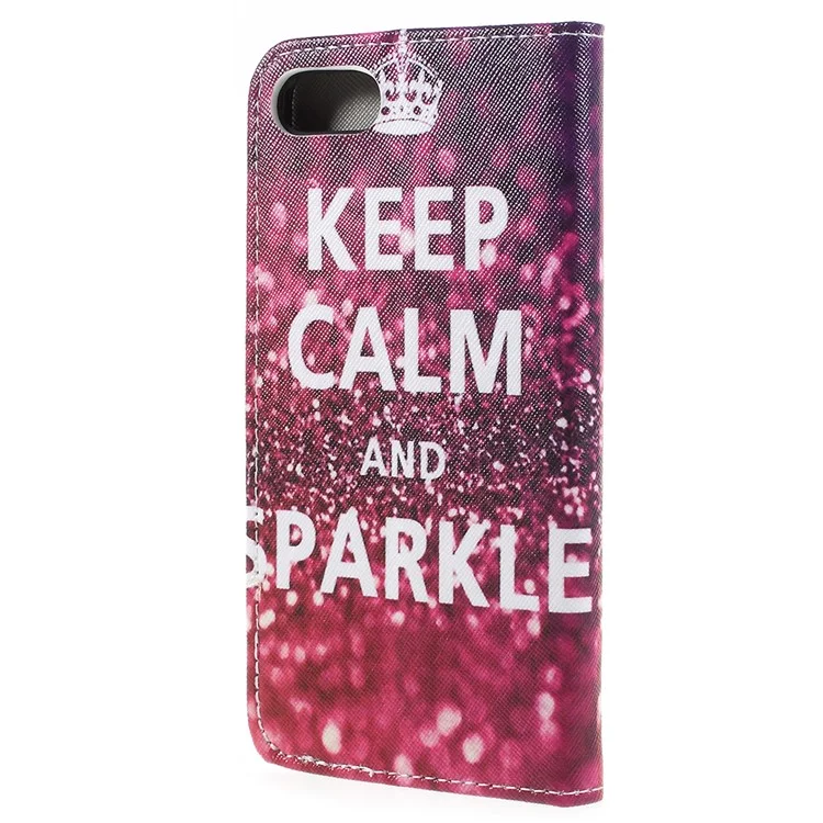 Patterned Leather Wallet Stand Mobile Casing for Asus ZenFone 4 Max /4 Max Pro /4 Max Plus (ZC554KL) - Crown