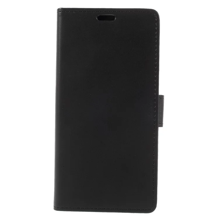 PU Leather Wallet Stand Mobile Phone Case for Asus Zenfone 4 Selfie ZD553KL/ 4 Selfie ZB553KL/ 4 Selfie Lite ZB553KL - Black