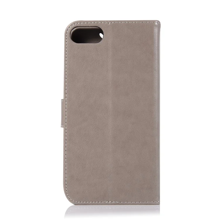 Imprint Owl Dream Catcher Pattern PU Leather Cover for Asus Zenfone 4 Max ZC520KL - Grey