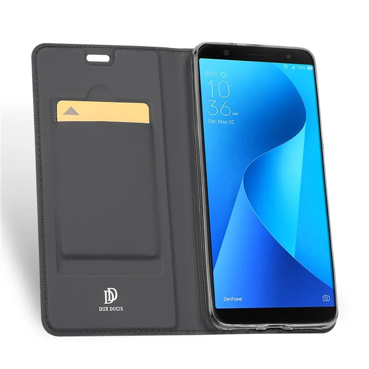 DUX DUCIS Skin Pro Series Leather Stand Case for Asus ZenFone Max (M1) ZB555KL - Grey