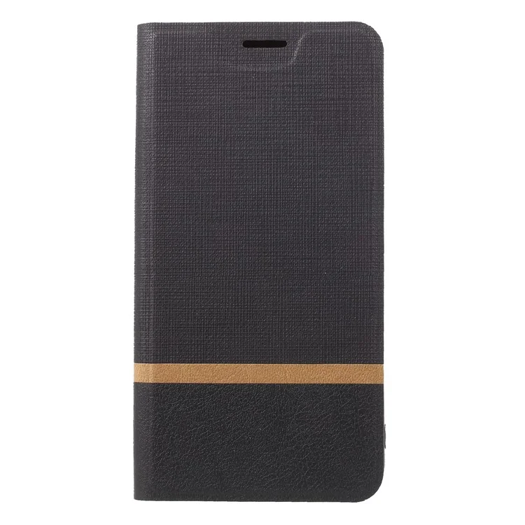 Cross Texture Card Holder Leather Case for Asus Zenfone 5Z ZS620KL / Zenfone 5 ZE620KL - Black
