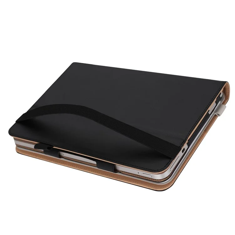 Folio PU Leather Stand Card Slots Case for ASUS TransBook Mini T103HAF and Keyboard - Black