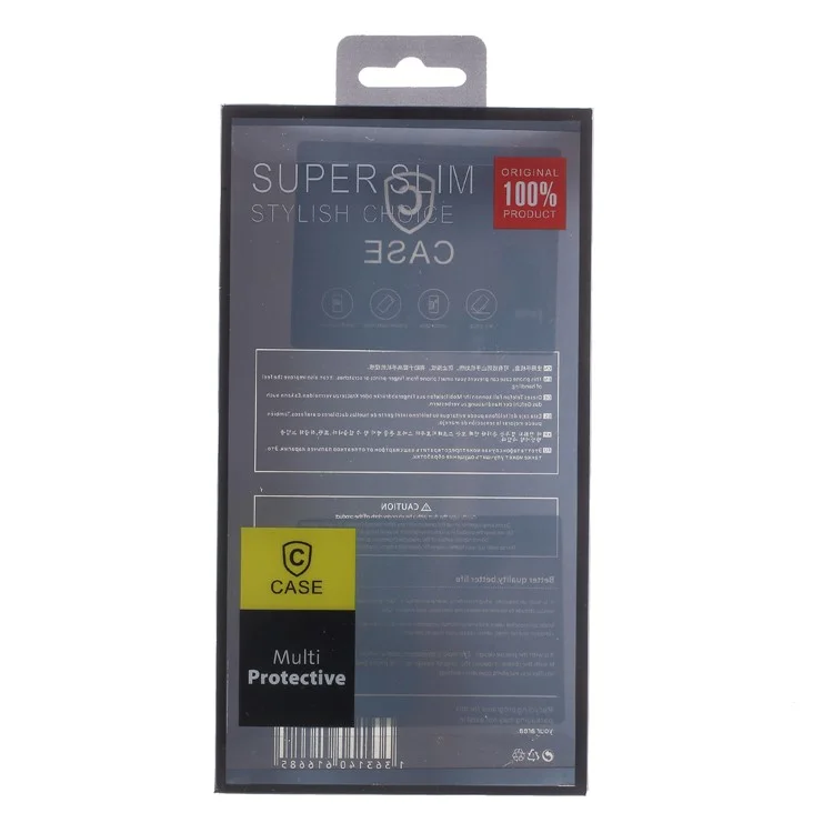 20pcs/Lot Plastic Package Box with Hanging Hook for iPhone 8 / 7 Cases, Size: 175 x 95 x 15mm - Black