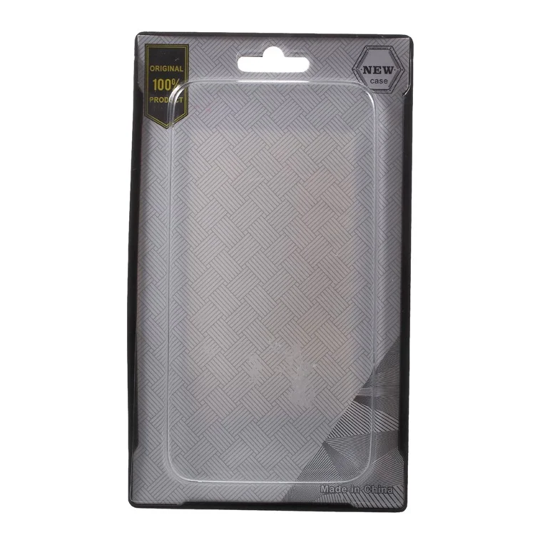 20Pcs/Lot Woven Texture Paper + Plastic Retail Packing Box for iPhone 8 Plus/7 Plus Cases, Size: 160 x 81 x 10mm - Black