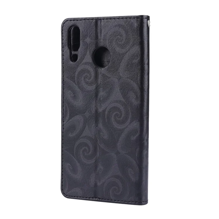 Love Heart Hourglass Quicksand Wallet Flip PU Leather Phone Cover for Asus Zenfone 5Z ZS620K - Black