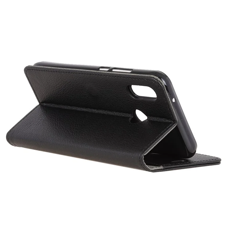 Litchi Grain Wallet Stand Leather Case for Asus Zenfone Max Pro (M1) ZB601KL / ZB602KL - Black