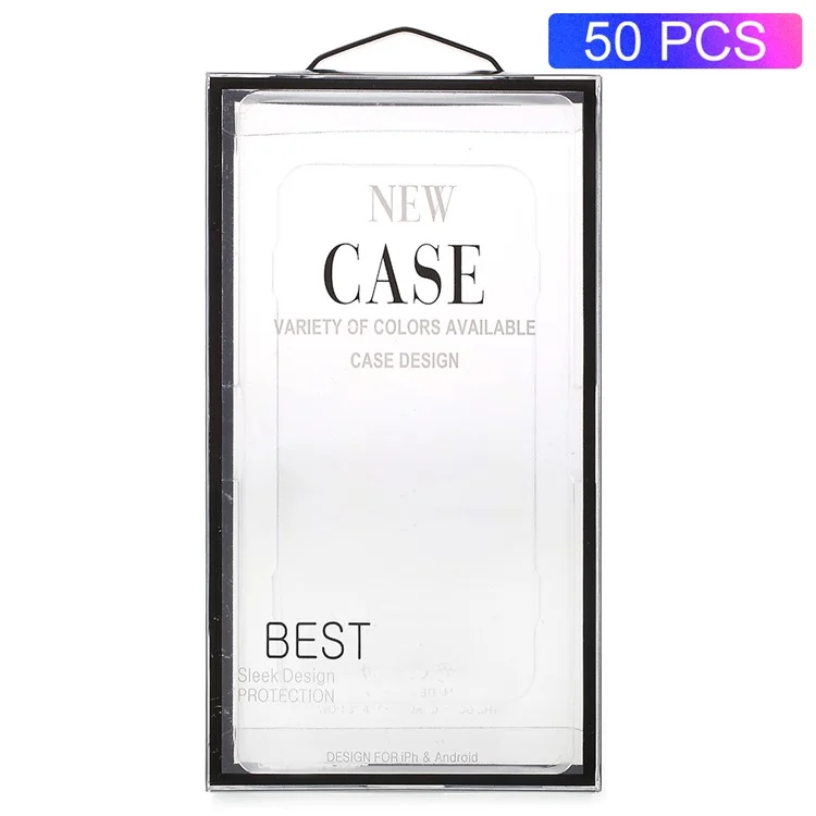 50PCS/Lot Plastic Packaging Box for iPhone 8/7/6s/6 Case