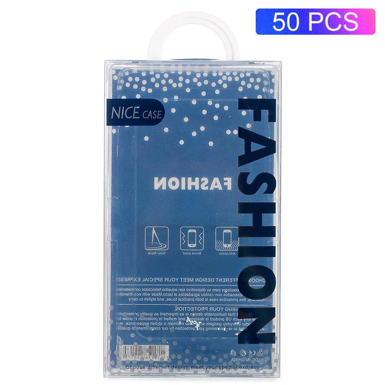 50PCS/Lot Fashion Plastic Packaging Box for iPhone 8 Plus / 7 Plus / 6s Plus / 6 Plus Case