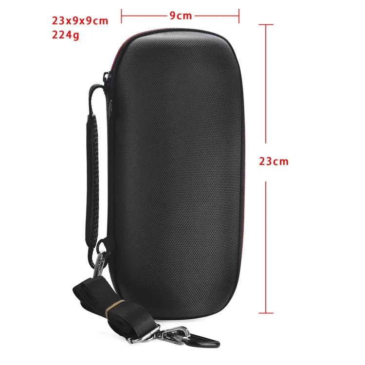 Portable Shockproof Nylon Speaker Protection Hard Case Bag for JBL Pulse 3 / Charge 3 - Black