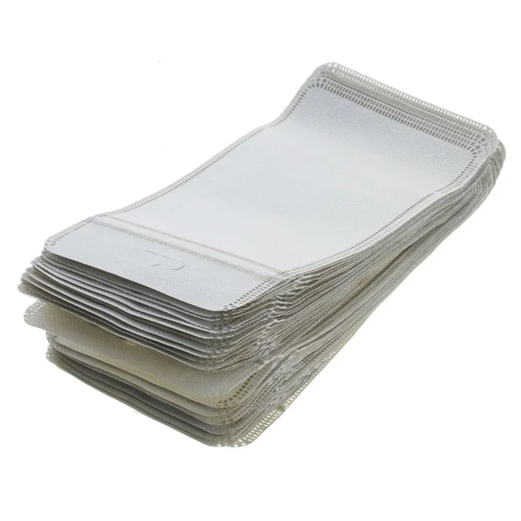 50Pcs/Lot Cloth and PET Packaging Bag for iPhone Case, Inner Size: 14.5 x 9cm - Silver Color