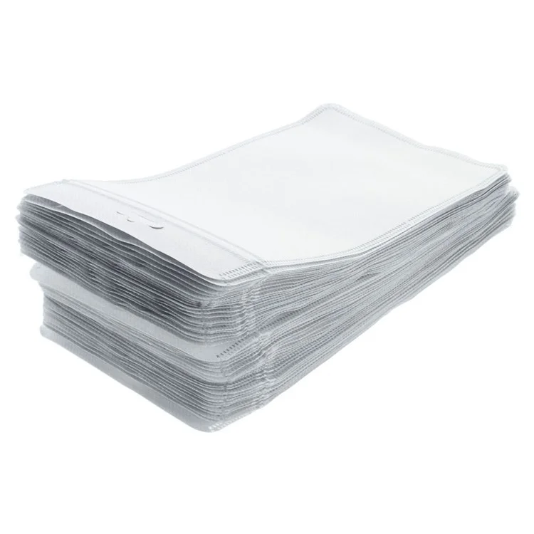 50Pcs/Lot Cloth and PET Packaging Bag for iPhone Case, Size: 18 x 11cm - Silver Color