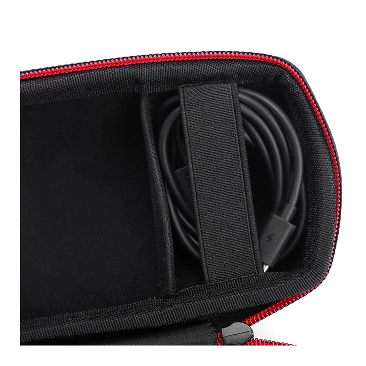 Portable Protection Case Speaker Carrying Bag for JBL Flip 5 Bluetooth Speaker - Black / Red